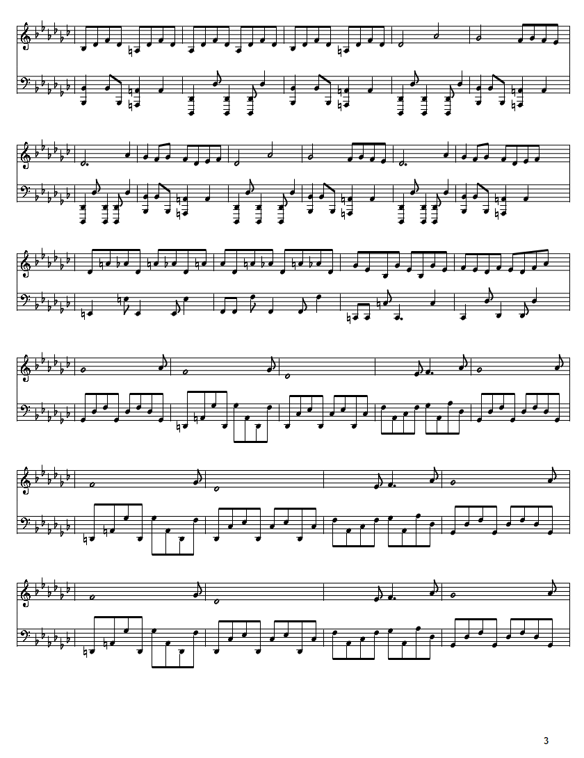 sheet music